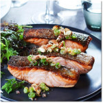 Salmon FILLET BONELESS Atlantic CHILE frozen portioned 1/3 CUTS 5-6"(price/pc 600g)